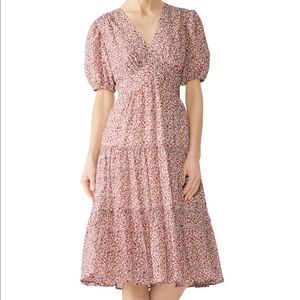Tory Burch Cotton Peasant Midi Dress